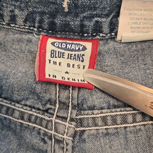 Old Navy Vintage Tie Waist Wide Leg Denim Jeans - Picture 5 of 6